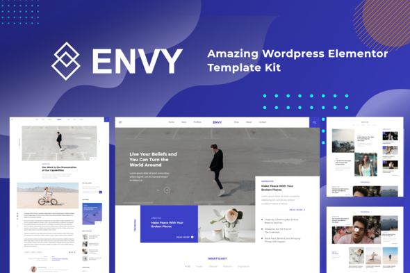 Envy - Elementor Template Kit News Magazine