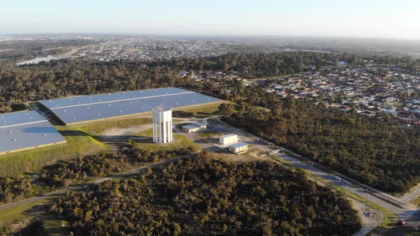 Aerial View of a Warehouse in Australia