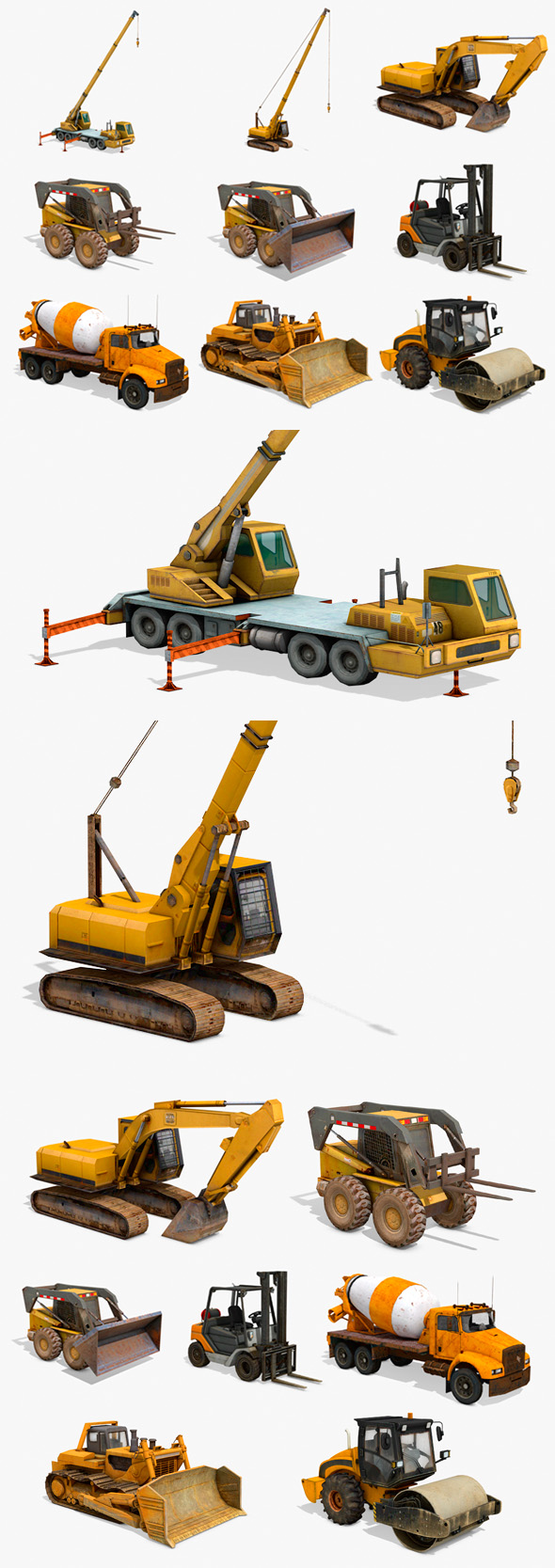 Construction Vehicles Pack