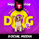 Online Pet Shop Social Media Post & Stories - GraphicRiver Item for Sale