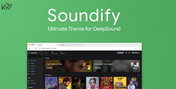 Soundify - The Ultimate DeepSound Theme