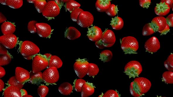 Strawberries Falling