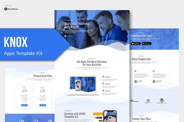 Knox - Technology & Apps Template Kit