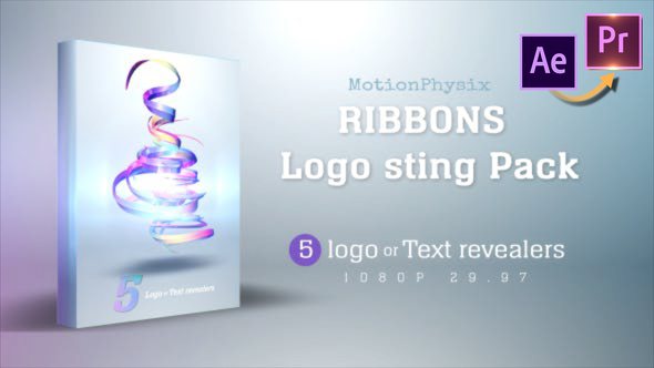 Ribbon logo Sting Pack - Premiere PRO
