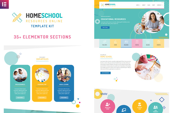 HomeSchool - Elementor Template Kit