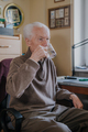 Old man drinking water closeup - PhotoDune Item for Sale