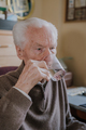 Old man drinking water closeup - PhotoDune Item for Sale