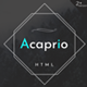 Acaprio - Personal Portfolio Template - ThemeForest Item for Sale