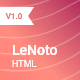 LeNoto - Isometric Business HTML Landing Page - ThemeForest Item for Sale