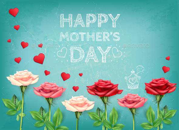 Mothers Love Flowers Background