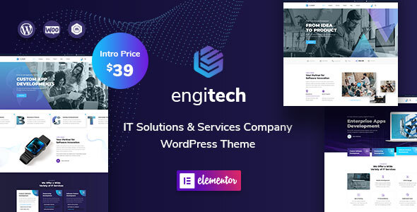 Engitech – IT Solutions & Services WordPress Theme Preview