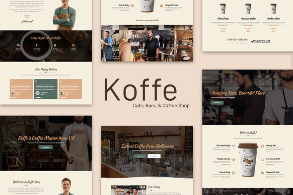Koffe - Cafe & Coffee Shop Template Kit