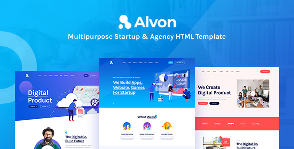 Alvon - Multipurpose Startup & Agency HTML5 Template