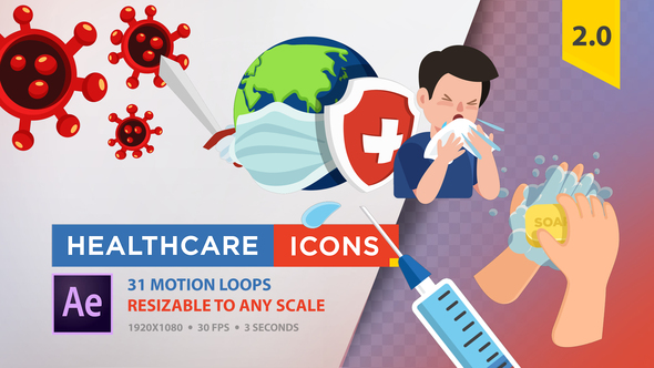 Healthcare Icons (Coronavirus)