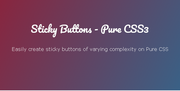 Sticky Buttons - Pure CSS3. Create side menu, share buttons, floating menu and more