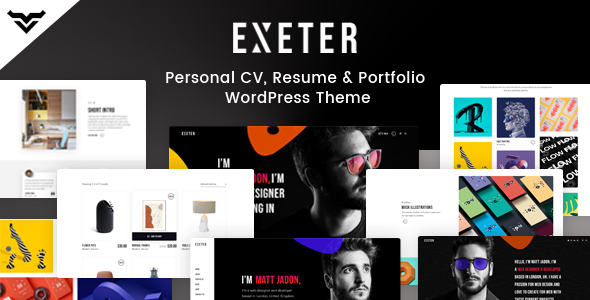 Exeter – Personal Portfolio WordPress Theme