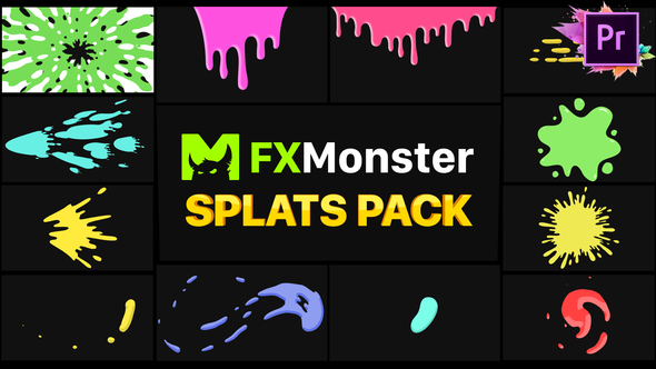 Splats Pack | Premiere Pro MOGRT