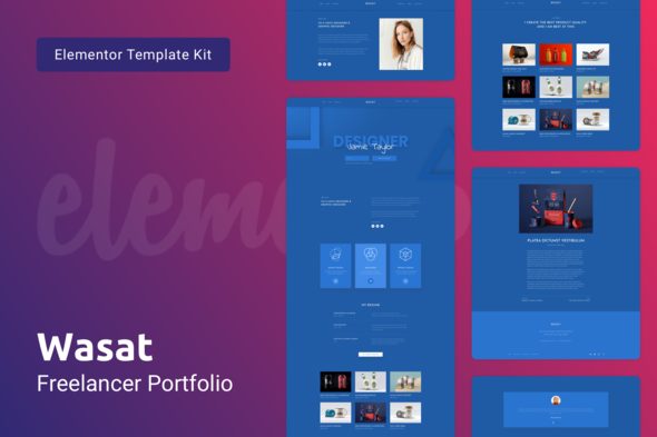 Wasat — Creative Portfolio Elementor Template Kit