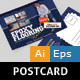 Epoxy Flooring Postcard Template - GraphicRiver Item for Sale