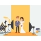 Bride and Groom at Wedding Photoshoot - GraphicRiver Item for Sale
