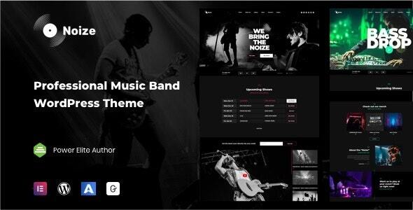Noize – Music Industry WordPress Preview
