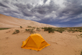 Orange tent in the Gobi Desert. Mongolia. - PhotoDune Item for Sale