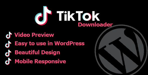 TikTok Video Downloader Without Watermark WordPress