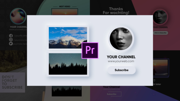 Youtube End Screens -Premiere Pro