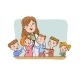Paediatric Doctor with Children - GraphicRiver Item for Sale