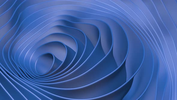 The movement of the background of abstract blue waves.