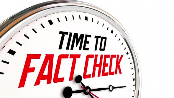 Time To Fact Check Dispel Rumors Find Truth Clock 3d Animation