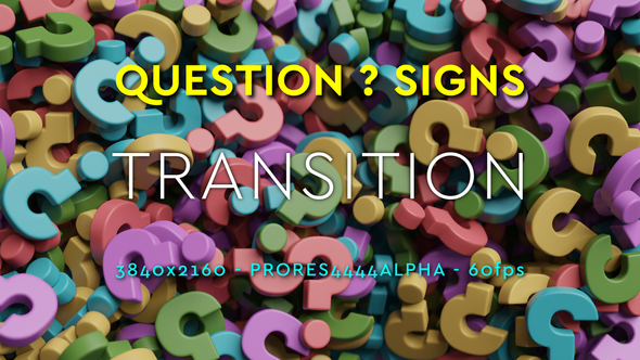 Questions Transition Colored | UHD | 60fps alt