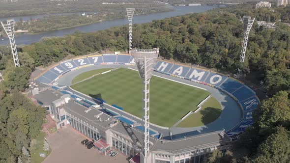 Dynamo Kyiv Lobanovskyi Stadium Aerial View