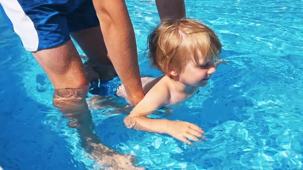 Happy Children near Swimming Pool alt