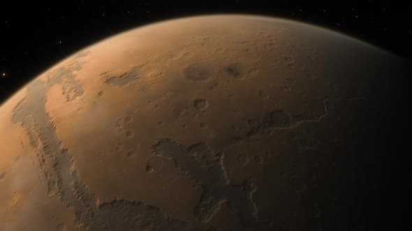 Space Background - Valles Marineris in Mars