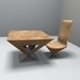 Pyramid Table And Chair - 3DOcean Item for Sale