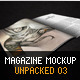 Magazine Mockup Unpacked 03 - GraphicRiver Item for Sale