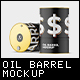 Oil Barrel Mockup - GraphicRiver Item for Sale