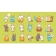 Set of Rabbits Happy Easter Bunnies Stickers - GraphicRiver Item for Sale