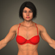 Realistic Bodybuilder Woman - 3DOcean Item for Sale