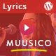 Muusico - Song Lyrics WordPress Music Theme - ThemeForest Item for Sale