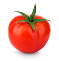 Red fresh tomato close-up isolated on a white background. - PhotoDune Item for Sale