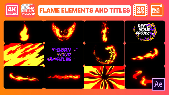 Flame And Titles | After Effects