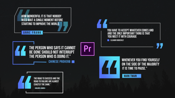 Quote Titles Pack- Premiere Pro