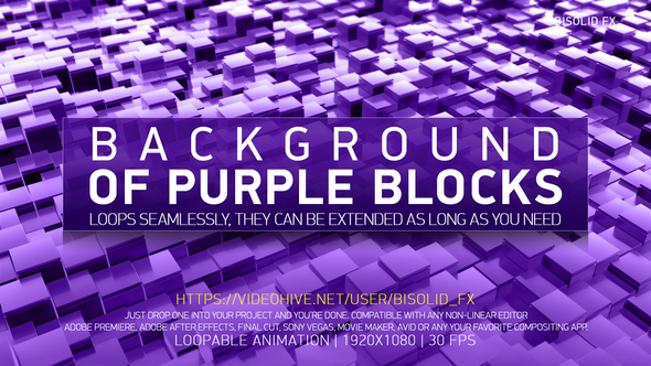 Background of Purple Blocks