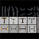 Medieval Sword Pack - Modular Weapons - 3DOcean Item for Sale
