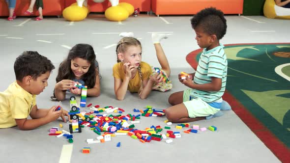 Four Beautiful Kids in Playroom