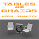 High quality tables & chairs - 3DOcean Item for Sale