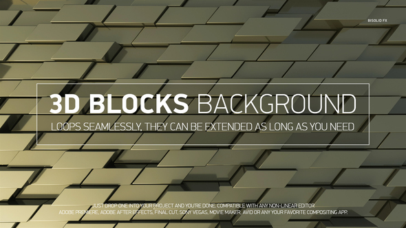 3d Blocks Background