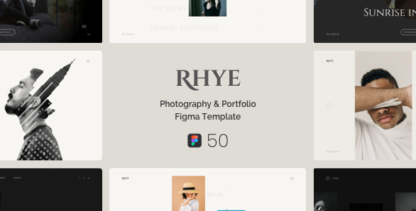 Rhye – Photography & Portfolio Figma Template